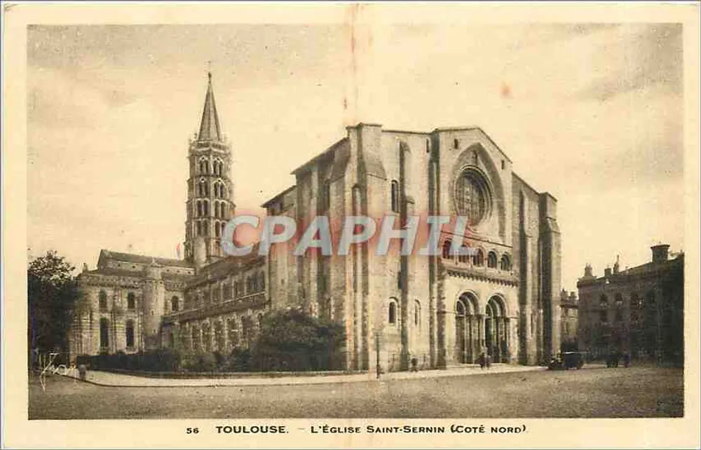 Toulouse - Die Kirche Saint-Sernin (Nordseite) - Edition Ligner, Toulouse - Vorderseite