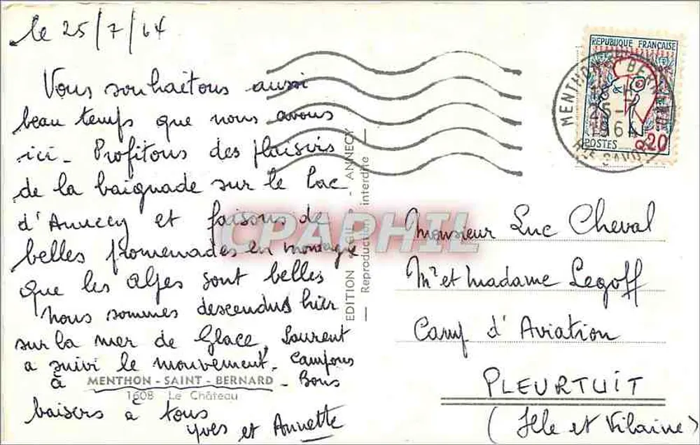 Castelo da Annette — Montanhas das Alpes — Edição Anneck - Verso