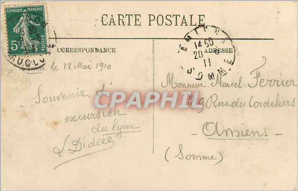 Nîmes — Esplanada, Fontaine Pradier — LL. - Verso