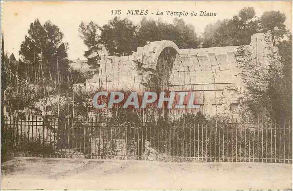 Nîmes - O Templo de Diana — editor desconhecido, número de série 125 - Frente
