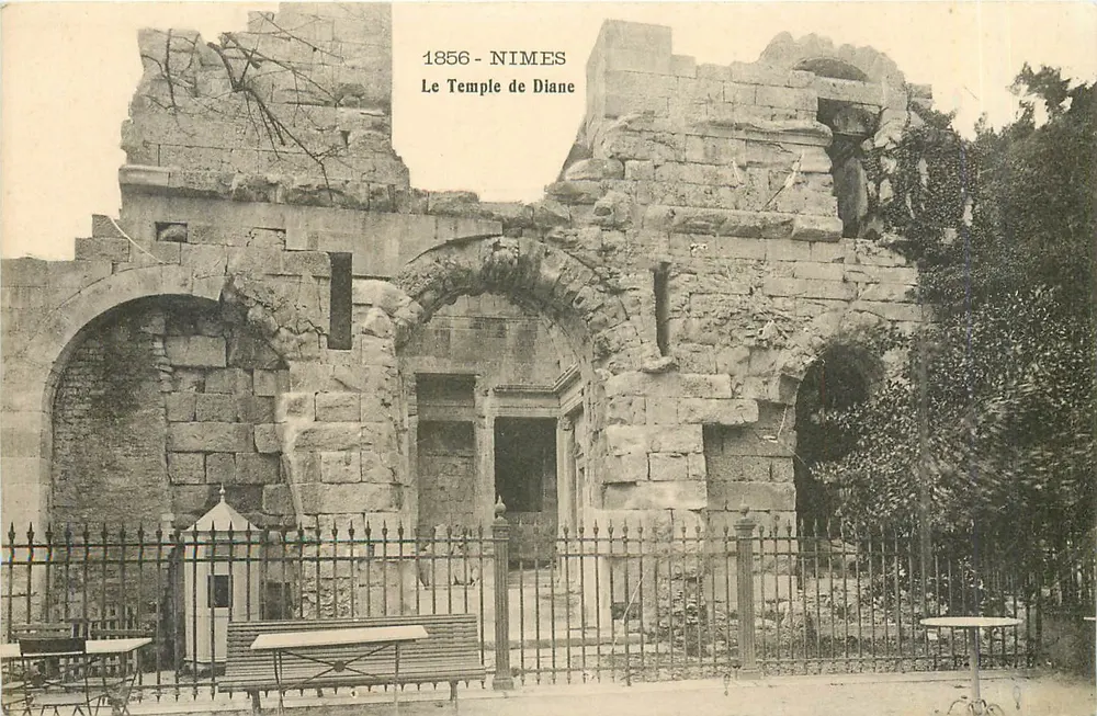 निम्स — डायने के मंदिर — 1856 - आगे