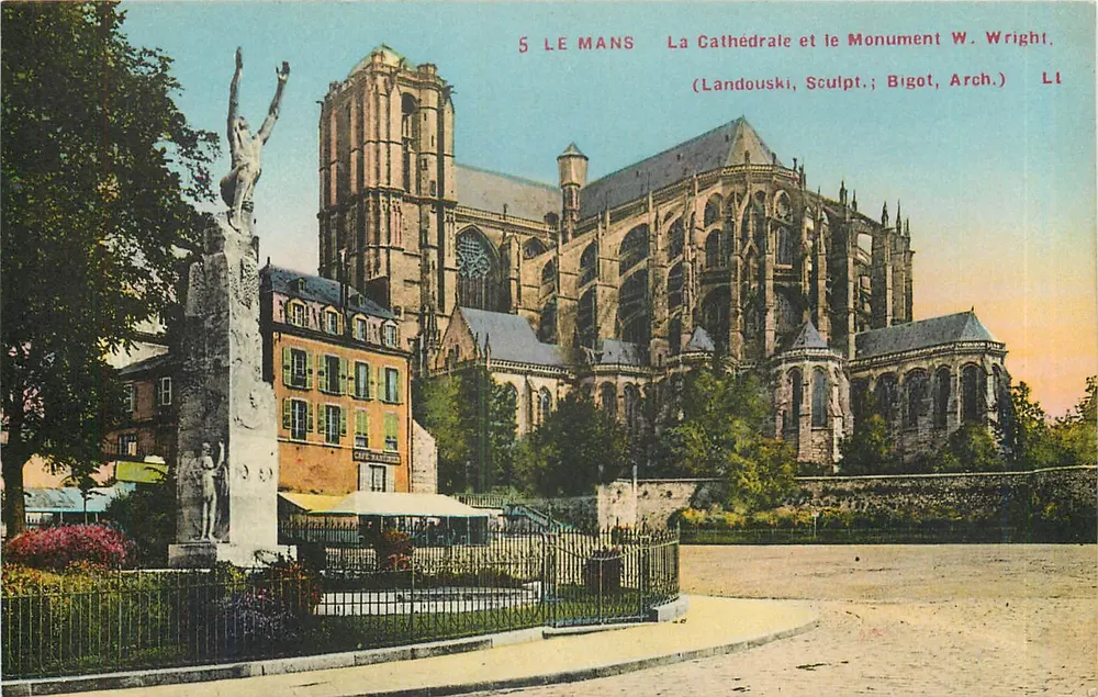 Le Mans — A Catedral e o Monumento W. Wright — Edições Cap. Levy Neurdein - Frente
