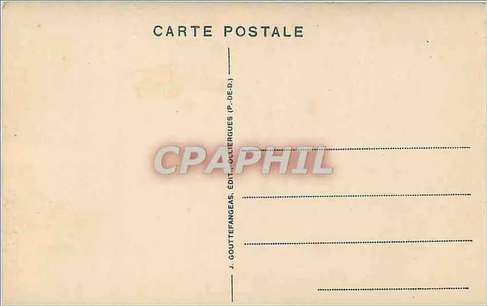 Le Puy-de-Dôme — von der Basis aus gesehen (Höhe 1465 m.) — G. D'O. n°1113 - Rückseite