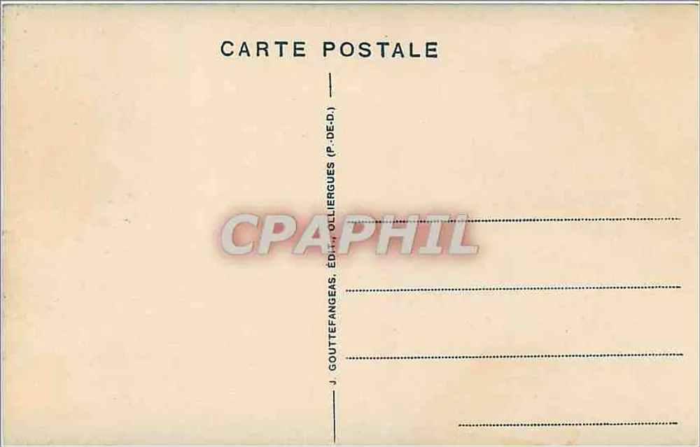 Clermont-Ferrand — Place de Jaude — G. D'O. 1091 - Rewers