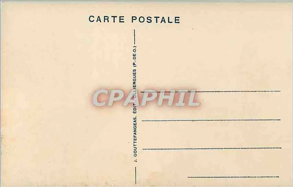 Clermont-Ferrand — Place de Jaude — G. D'O. 1092 - Verso