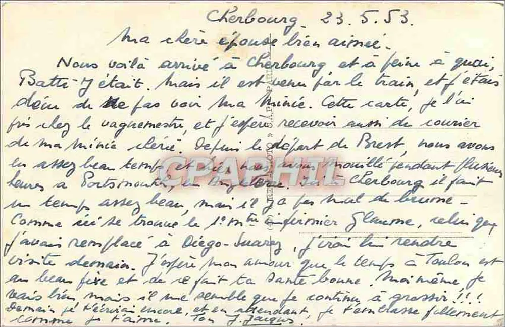 Cherbourg — Ogrodnik publiczny — wydawca Lt. - Rewers