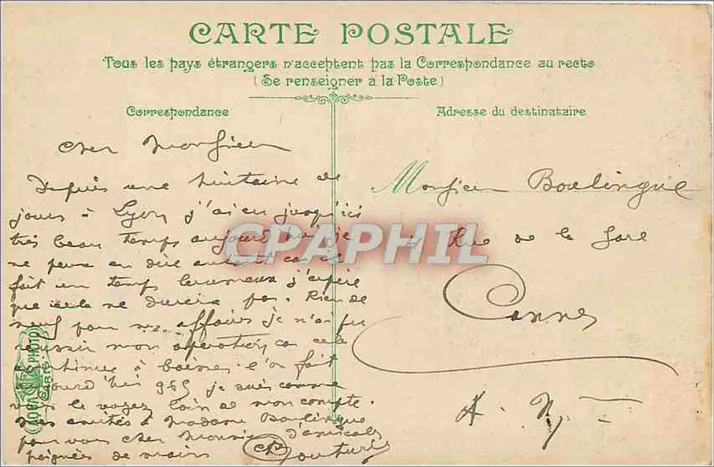 Lyon. O ponte Merand — vista do ponte sobre o Rio Ródano — editor não identificado, n° 44 - Verso