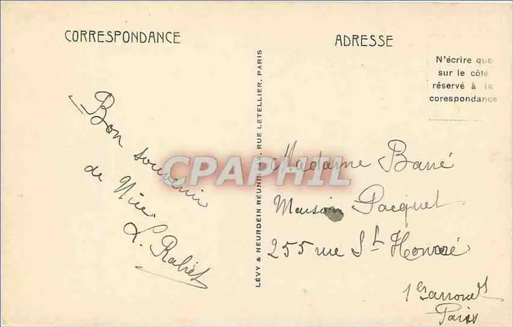 Monte-Carlo — Les Terrasses du Casino. LL — n°91 - Verso