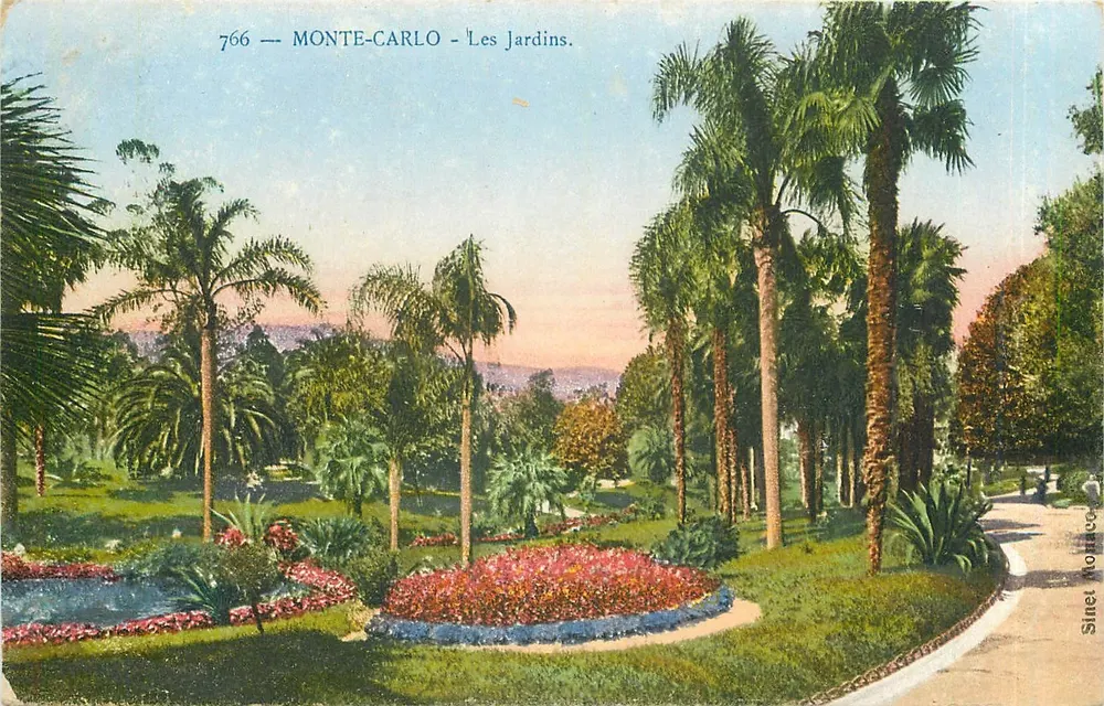 Monte-Carlo - Os Jardins — edição Sinet, n°766 - Frente