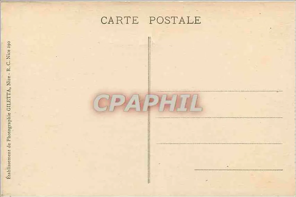 Tal des Loup - Dorf BAR (A.M.) und Route de Gourdon — Verlag Gilettà, Nice - Rückseite