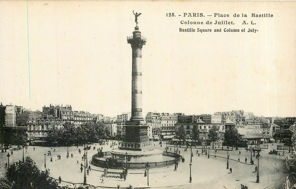Paris — Place de la Bastille — July Column — A. L. — Nr. 128 - Vorderseite