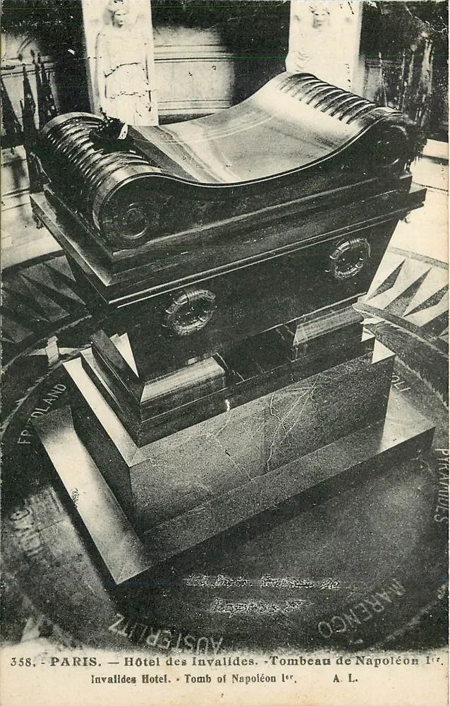 Hôtel des Invalides — Tombeau de Napoléon Ier — Éditeur A. L. - Recto