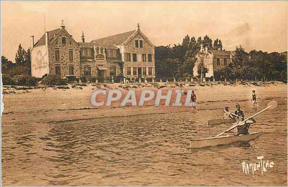 Praia de Saint-Trojan — Ilha de Oléron — Editor R. Bergevin, n°8455 - Frente
