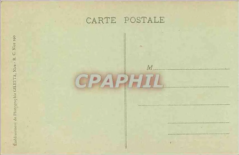 Route from Sospel to Menton (A.-M.) — Edition Gilletta - Back