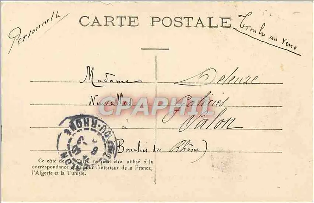Überschwemmungen im Februar 1904 — Mündung der Touvre und der Charente — Angoulême — Verlag: E. Comondin - Rückseite