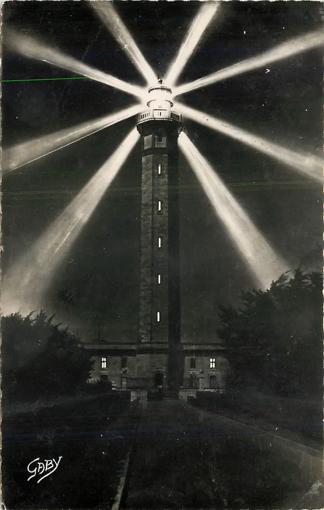 Phare des Baleines — Effet de nuit — Éditions Caby, Nantes - Recto