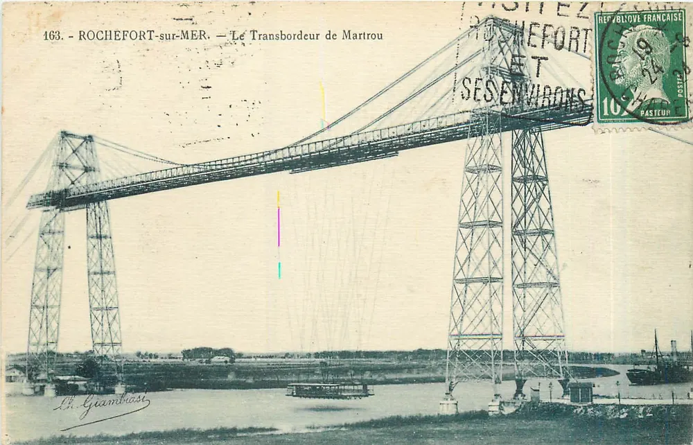Rochefort-sur-Mer — Le Transbordeur de Martrou — C. Giambiasi, n°163 - Recto