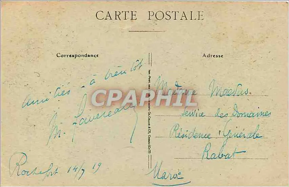 Rochefort-sur-Mer — Avenue de Royan — Colección Ch. Glambiasi - Reverso