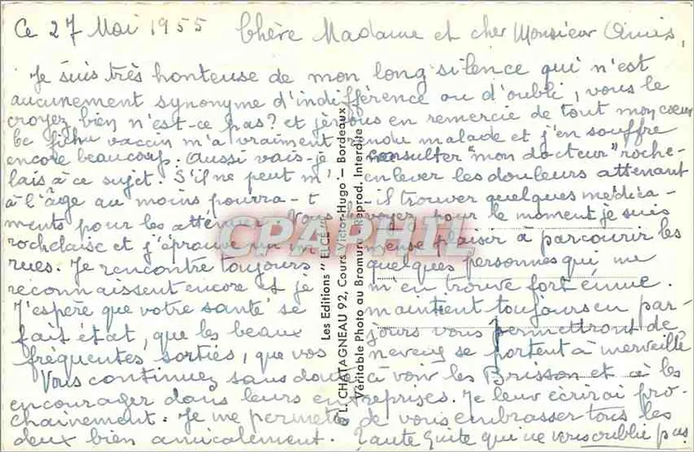 La Rochelle — Lembrete de — Editora Elcée - Verso