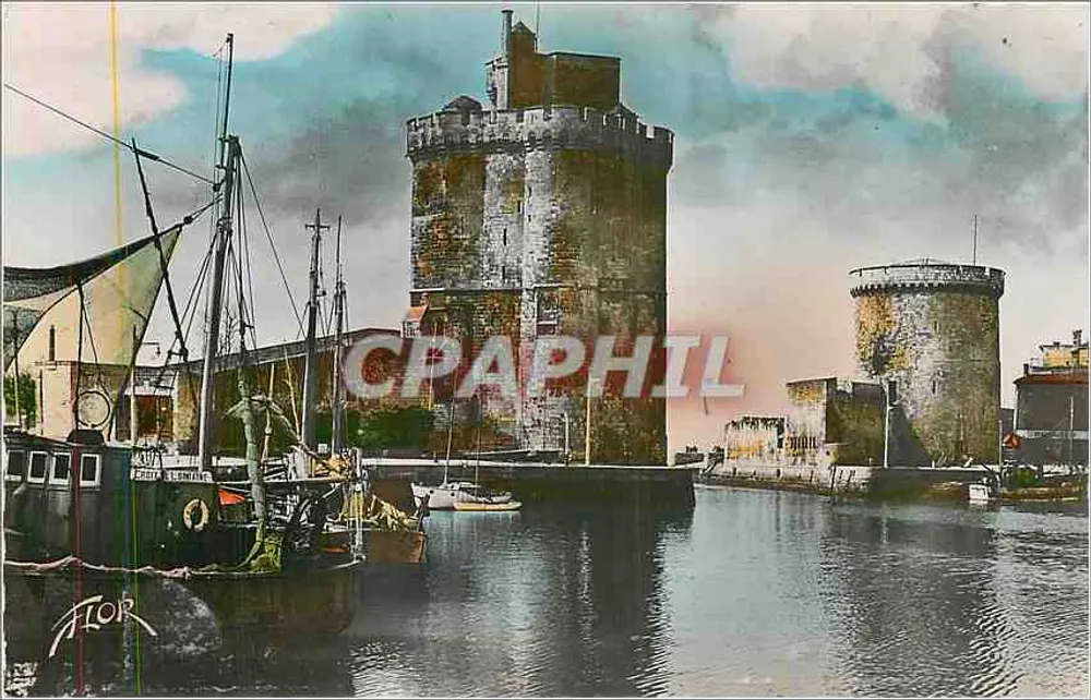 La Rochelle — A entrada do Porto — Éditions Artistiques Veritable - Frente