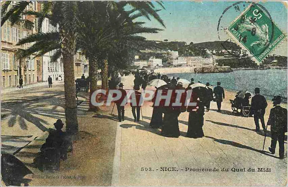 Nice - Promenade do Quai do Midi — Edição Baylon & Cie, n° 503 - Frente