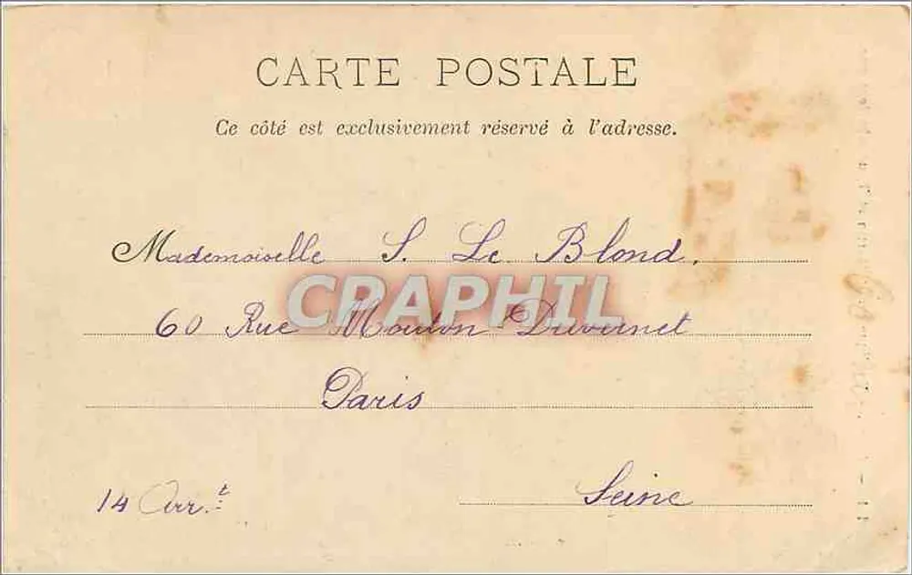 Tours — Basilique Saint-Martin et Tour Charlemagne — Jean-Baptiste & Cie, n° 161 - Verso
