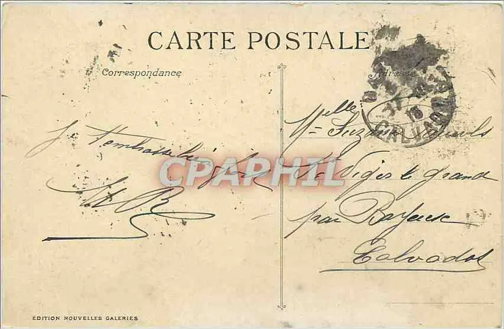 Marseille - Ansicht der Canebière vom Vieux-Port — Edition Nouvelles Galeries, Nr. 16 - Rückseite