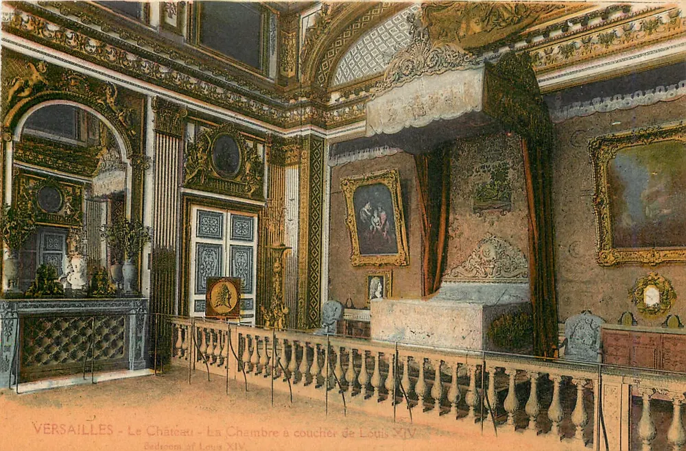 Versailles - Das Schloss - Das Schlafzimmer von Ludwig XIV - Vorderseite