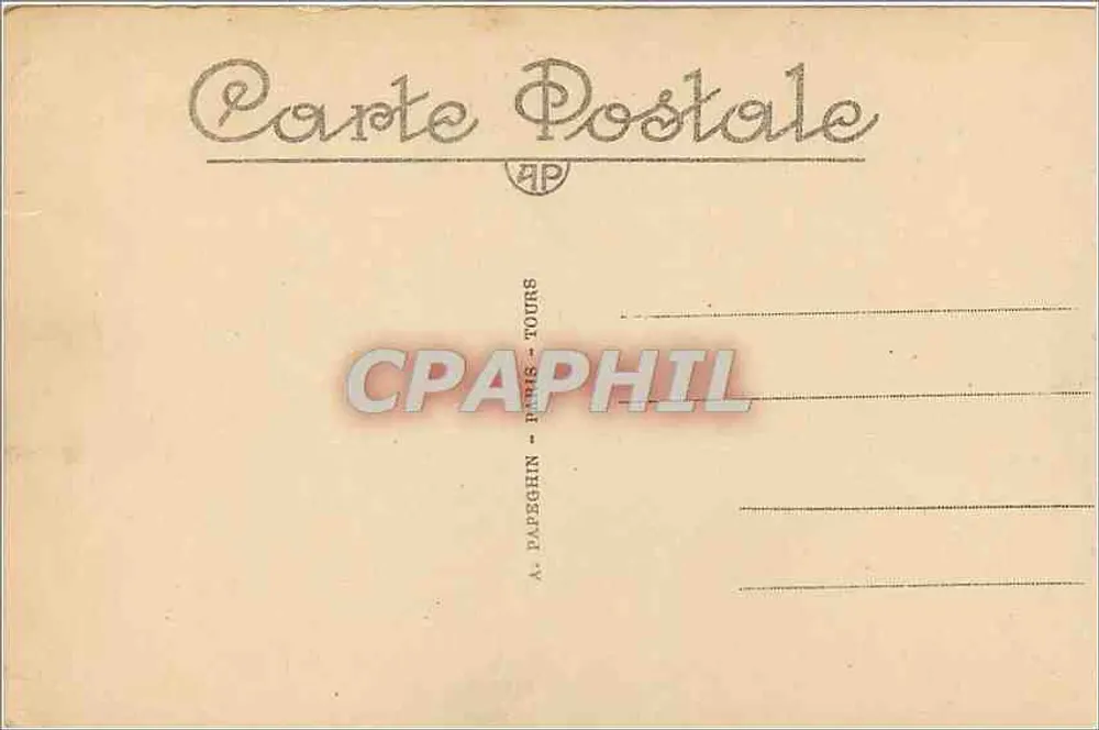 Vassilles — La Voiture de la Coronation de Charles X — A. Dapeghin, Paris-Tours - Verso
