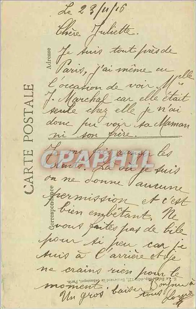 Hôtel dos Invalidos — Dômer e praça — Paris, n° 4064 - Verso