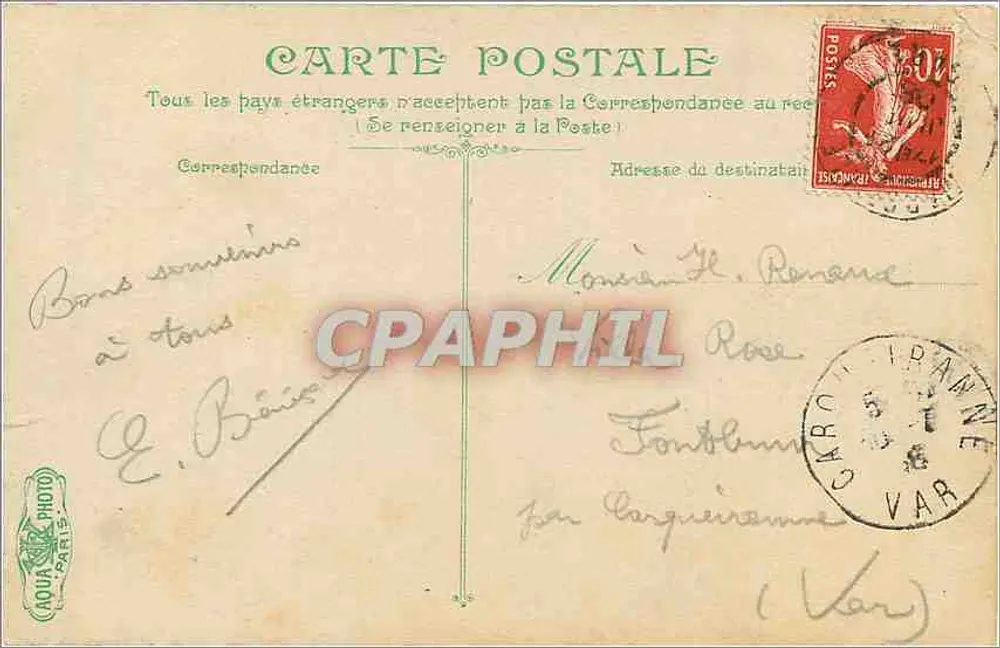 Marselha — A rua Noailles — editor AQUA PHOTO PARIS, n° 2666 - Verso