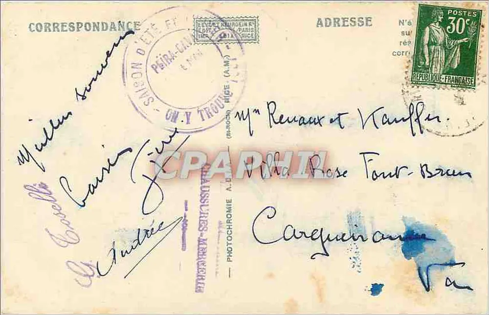 Peïra-Cava (A.M.) — Vista Geral — Adlia, n° 6694 - Verso