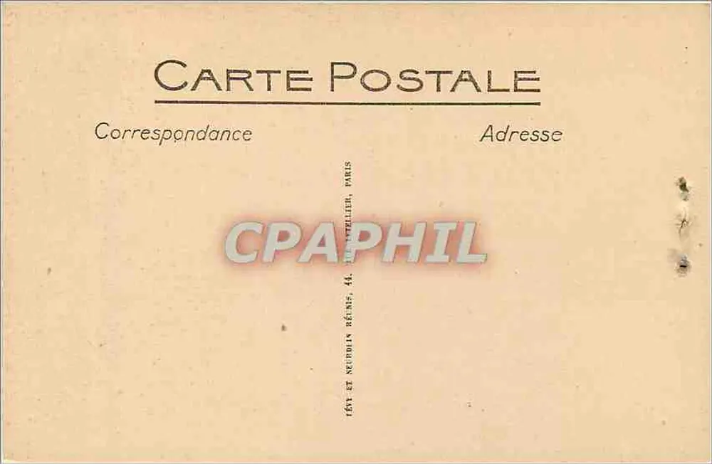 Palais de l'Afrique Occidentale — Exposition Nationale Coloniale de Marseille — LL - Verso