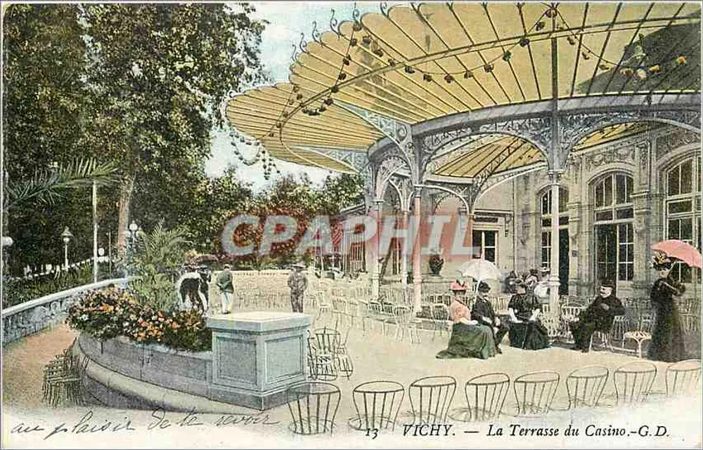 Vichy — La Terraza del Casino — G.D. - Anverso