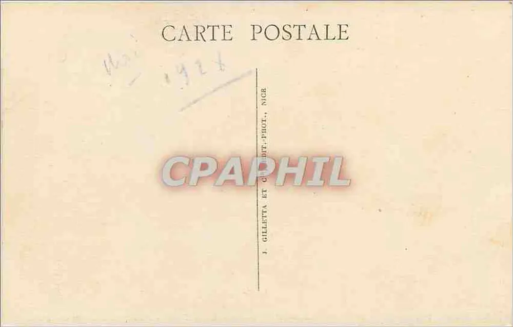 Nice - Gärten Albert I und Palais de la Jetée - Promenade des Anglais — Edit. Giletta n°99 - Rückseite