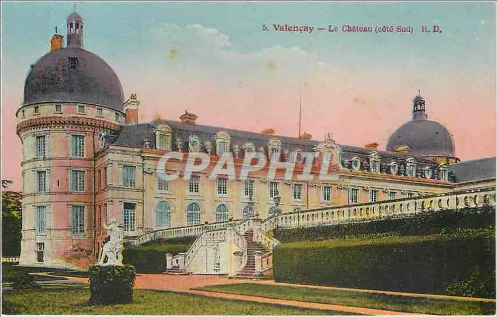 Valençay — O Castelo (lado Sul) — R. D. - Frente