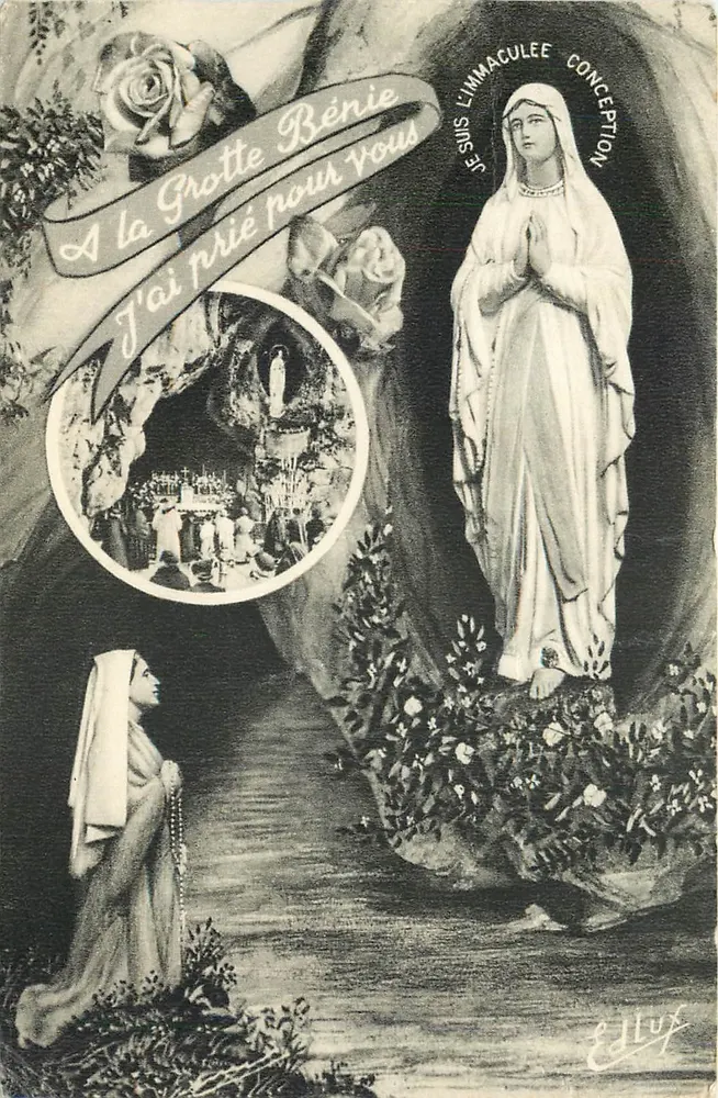A Grotta Benedita — Aparecida da Nossa Senhora de Lourdes — Edição P. Doucet, Lourdes - Frente