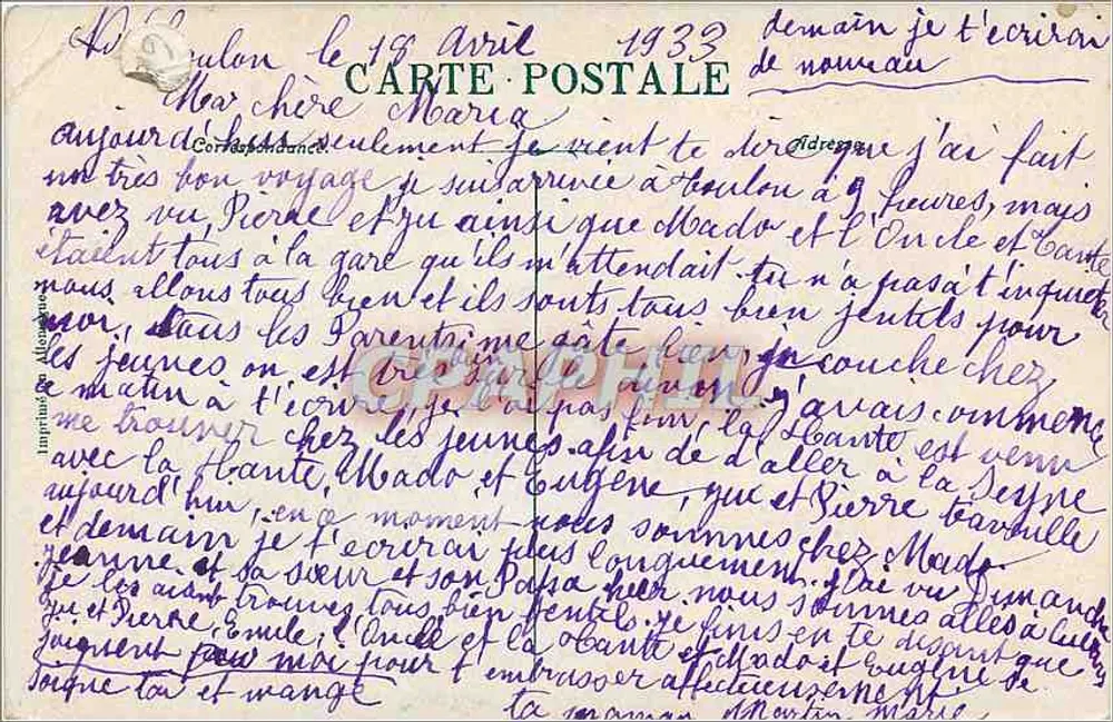 Toulon — O Teatro, O Gênio Marítimo, A Estação, Os Quais — Editor: Toulon, n° 102 - Verso