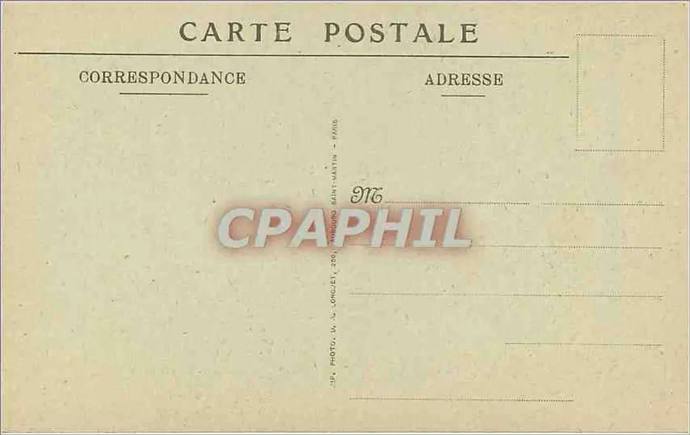Paris — Hôtel des Monnaies — Le grand escalier — A.L. Proge, n°4 - Verso