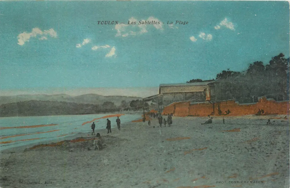 Toulon — Les Sablettes — A Praia — Fot. Combier-Macon - Frente