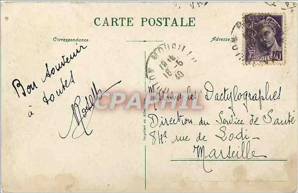 Toulon — Um Canto do Cabo Brun — n°144 - Verso