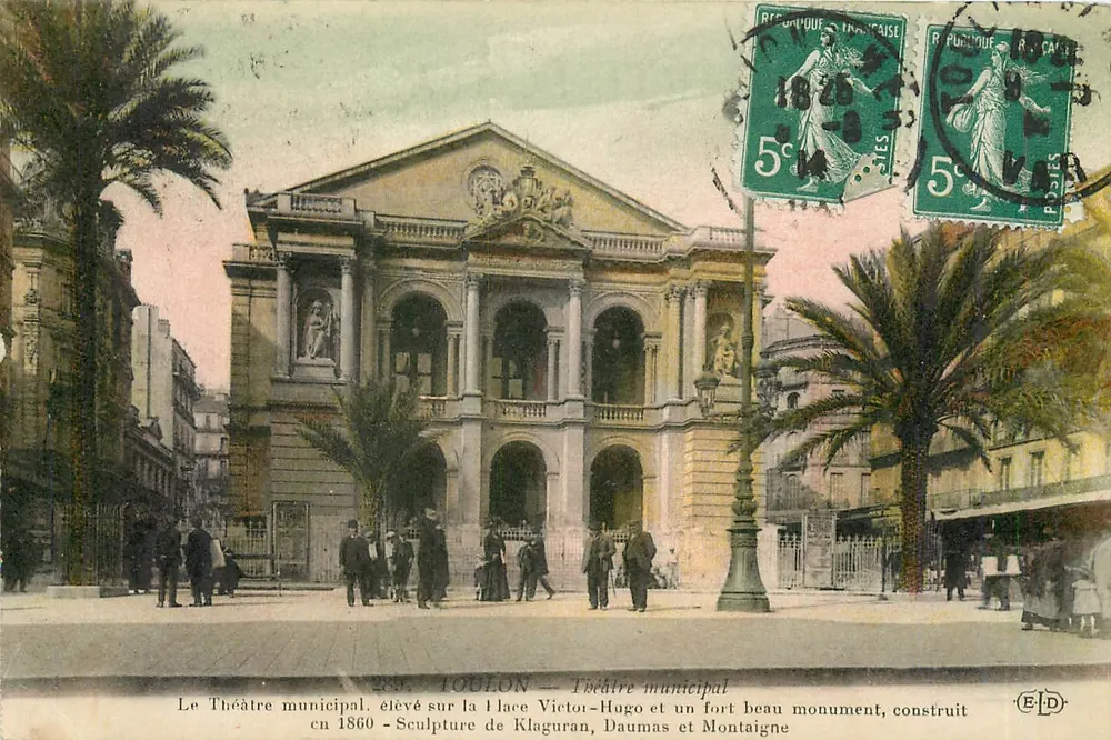 Toulon — Théâtre municipal — éditeur EID, n° 288 - Recto