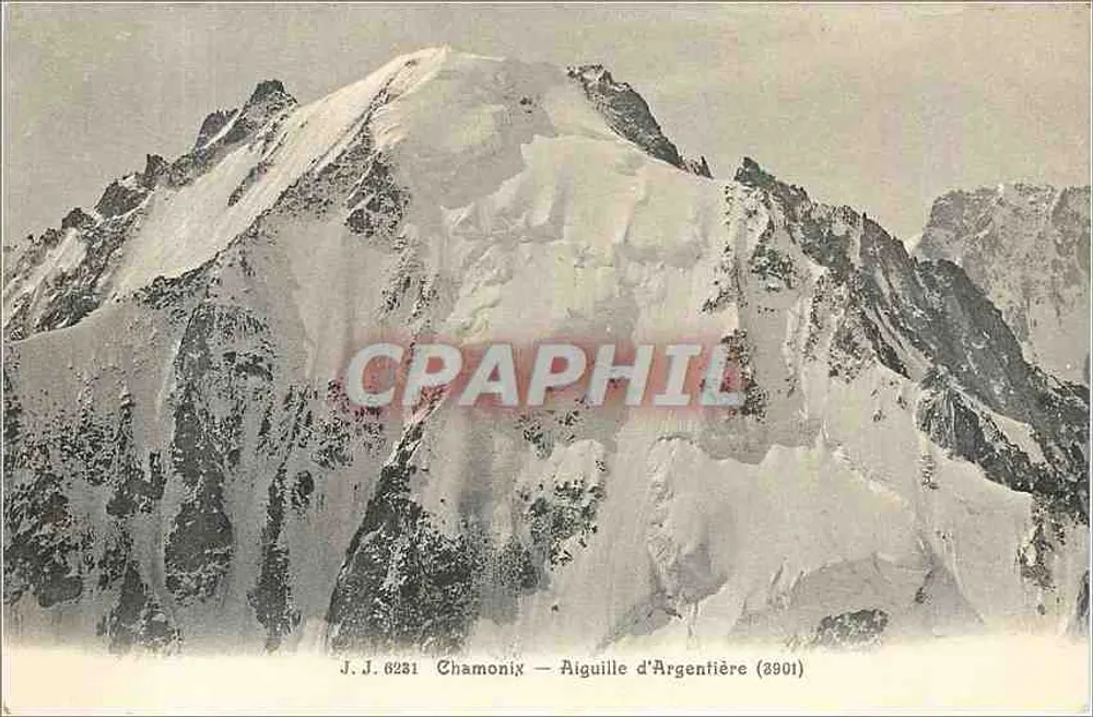 Agulha de Argentière — Chamonix — 2901 m — J.J. 6281 - Frente