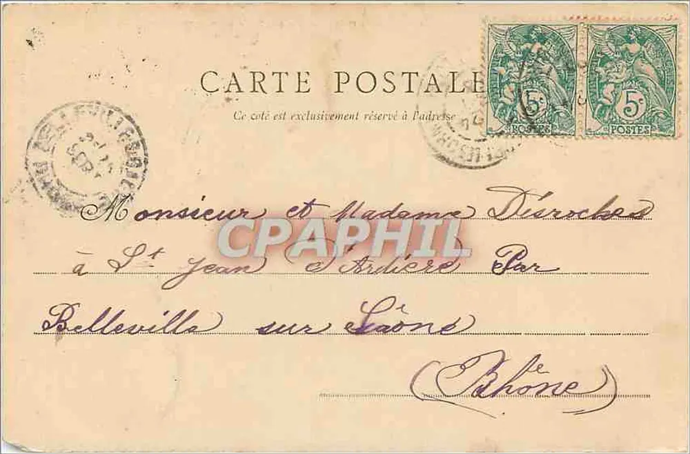 A Velha Moinha de Placé-les-Mâcon — Journaux Librairie H. Braun, N.12 - Verso