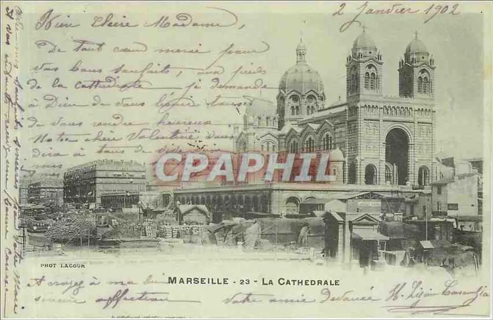 Marselha — A Catedral — Fot. Lacour, n°23 - Frente