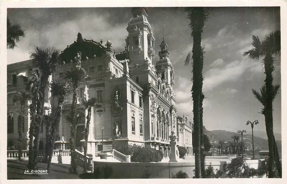 Monte-Carlo - Le Casino et les Terrasses — LA CIGOGNE, édition Véritable - Recto