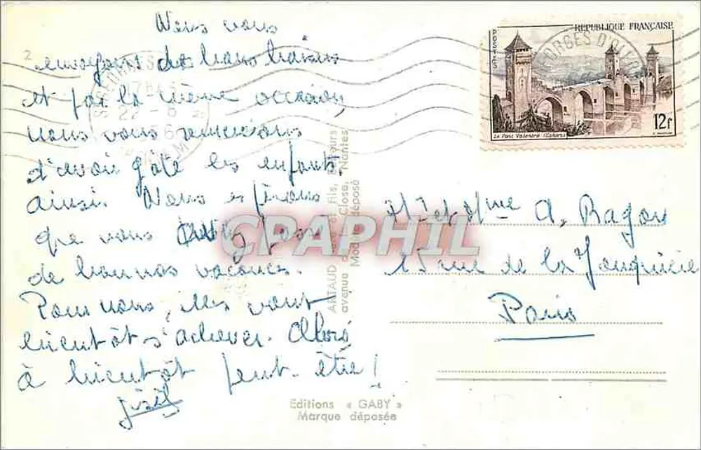 Île-d'Oléron — Vue panoramique — Éditions Gaby - Verso