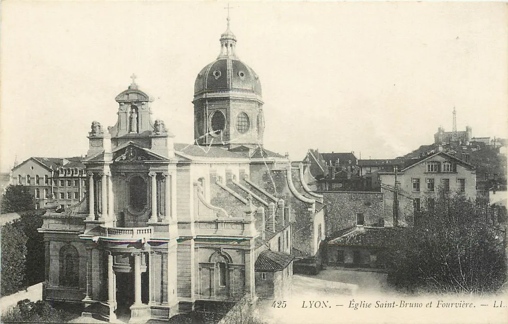 Lyon — Igreja de São Bruno e Fourvière — L.I. n°425 - Frente