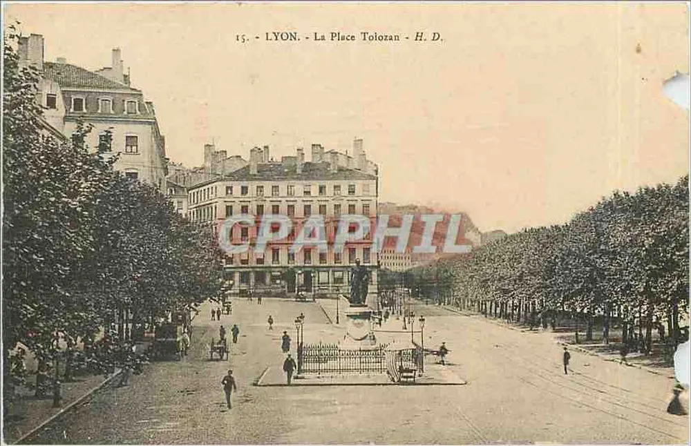LYON - A Praça Tolozan - H. D. - Frente