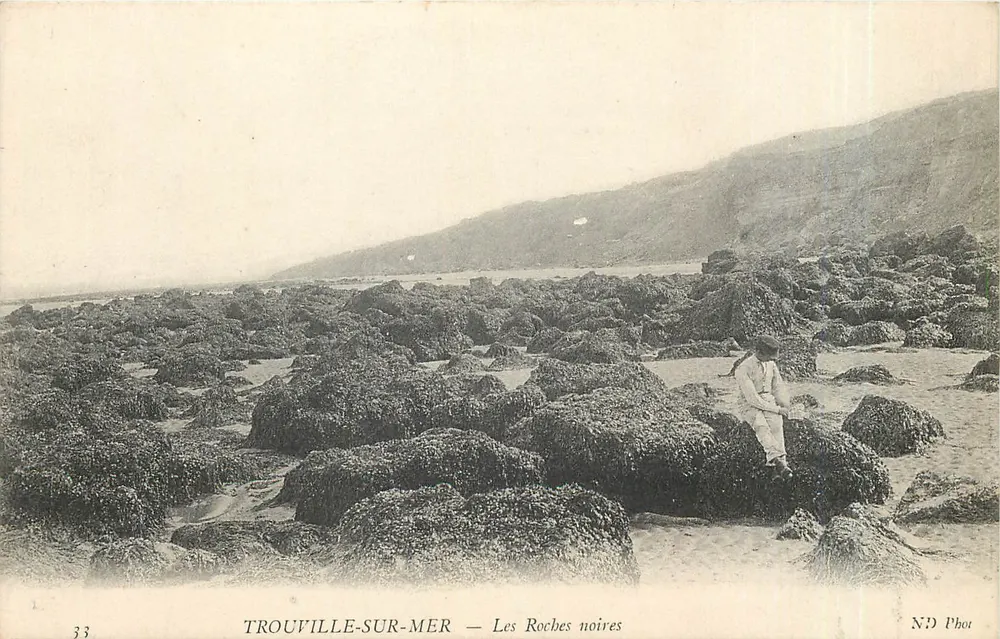TROUVILLE-SUR-MER — Die schwarzen Felsen — ND Phot - Vorderseite